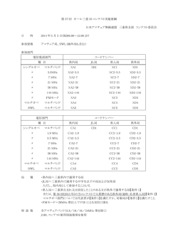 第 37 回 オール三重 33 コンテスト実施要綱 日本アマチュア無線連盟