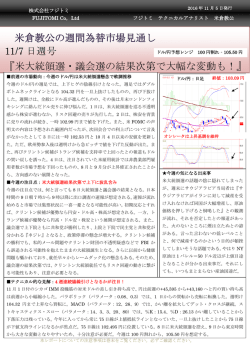 FX Weekly Report Nov-second week