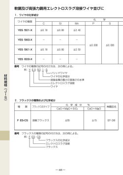 軟鋼及び高張力鋼用エレクトロスラグ溶接ワイヤ並びに