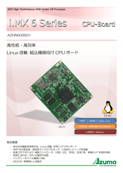 i.MX 6 シリーズ CPUボード（750K）
