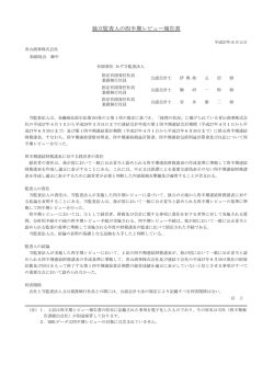 独立監査人の四半期レビュー報告書
