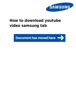 How to youtube video samsung tab