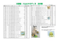 文溪堂・バムとケログッズ 注文書