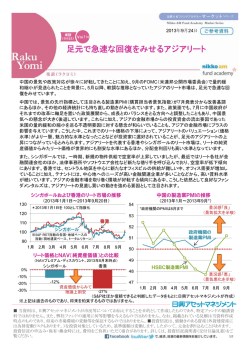 足元で急速な回復をみせるアジアリート（日興アセット提供）