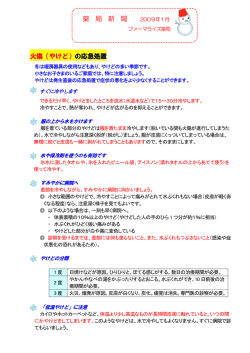 火傷（やけど） - ファーマライズホールディングス