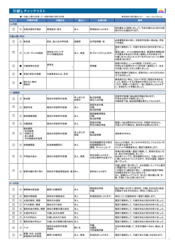 引越しチェックシート