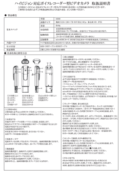 ハイビジョン対応ボイスレコーダー型ビデオカメラ 取扱説明書