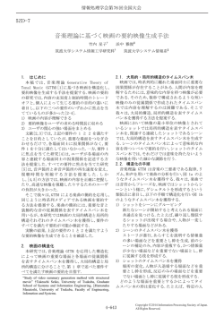 音楽理論に基づく映画の要約映像生成手法