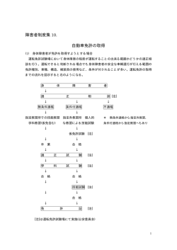 障害者制度集 10. 自動車免許の取得