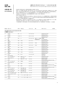 出品作品一覧（PDF/422KB）