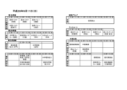 平成28年9月11日（日）