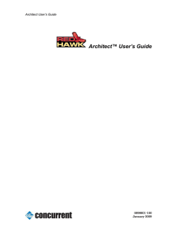 Architect&trade; User`s Guide