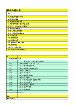 3、戦争の資料集