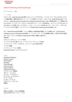 Siebel 8.0 Marketing
