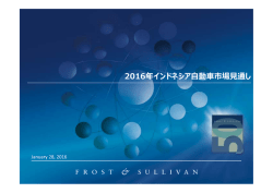 2016年インドネシア  動  市場  通し