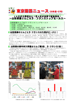 JAさがえ西村山と1市4町が合同で試食宣伝！