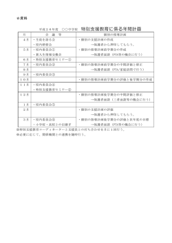 資料-中学校年間計画