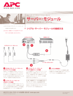 APC KVM VT100 Serial Server Module
