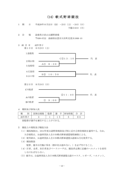 （14）軟式野球競技