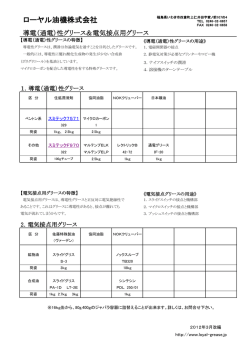 導電性・電気接点用グリース