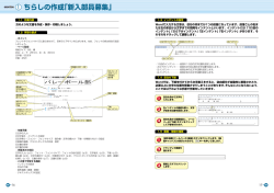 1 ちらしの作成「新入部員募集」