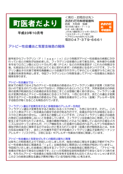 アトピー性皮膚炎と気管支喘息の関係