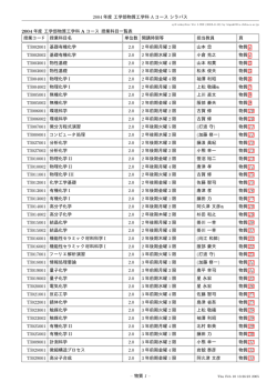 2004 年度 工学部物質工学科 A コース シラバス 2004 年度
