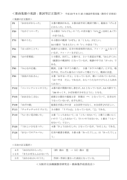 ＜大阪市立幼稚園教育研究会・歌曲集作成委員会＞