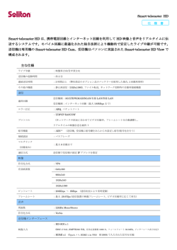 Smart-telecaster HD は、携帯電話回線とインターネット回線を利用して