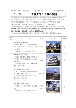 回答 - 国宝松本城を世界遺産に