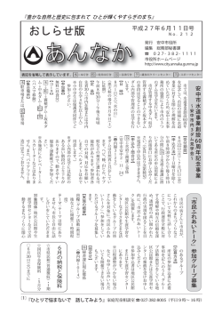 おしらせ版あんなか6月11日号