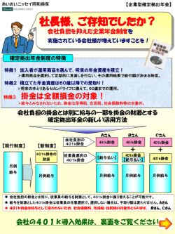 確定拠出年金制度（企業様用） - フォーオールクラブ株式会社