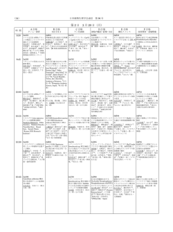 第 2 日 3 月 20 日（月）