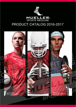 1-2P：表紙、目次 - Mueller Japan