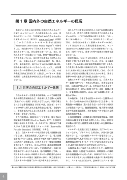 第 1 章 国内外の自然エネルギーの概況