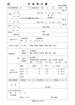 妊娠届出書（PDF：145.1KB）