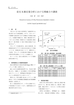 蛍光 X 線定量分析における精確さの調査