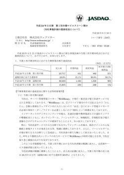 第1四半期 - 株式会社ウェブマネー