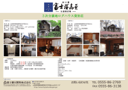 FAX 0555-86-3138 3次分譲地ログハウス貸別荘