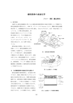 磁性粉体の表面化学 - 渡辺春夫技術士事務所