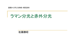 ラマン分光と赤外分光 - 佐藤勝昭のホームページ