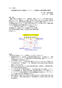 疲労載荷を受ける鉄筋コンクリート用鋼材の腐食機構の解明