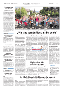 "Wir sind vern&uuml;nftiger, als ihr denkt": Viertkl&auml;ssler beraten Eltern in