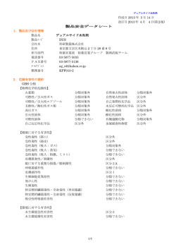 製品名 デュアルサイド水和剤