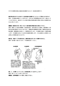 9 月 26 日靭帯の伸長と短縮を完全理解するセミナー参加者の質問です