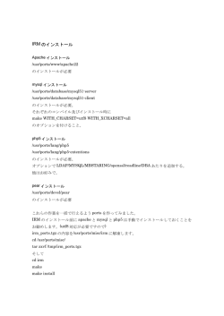 IRM のインストールマニュアル