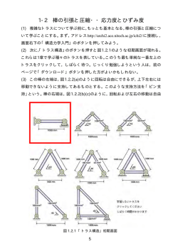 1-2 棒の引張と圧縮・・応力度とひずみ度