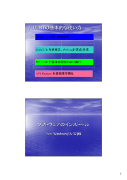 FLUENT基本操作説明