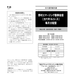 野村エマージング債券投信 （カナダドルコース） 毎月分配型