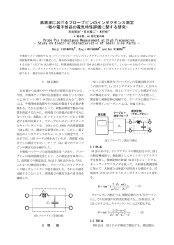 高周波におけるプローブピンのインダクタンス測定